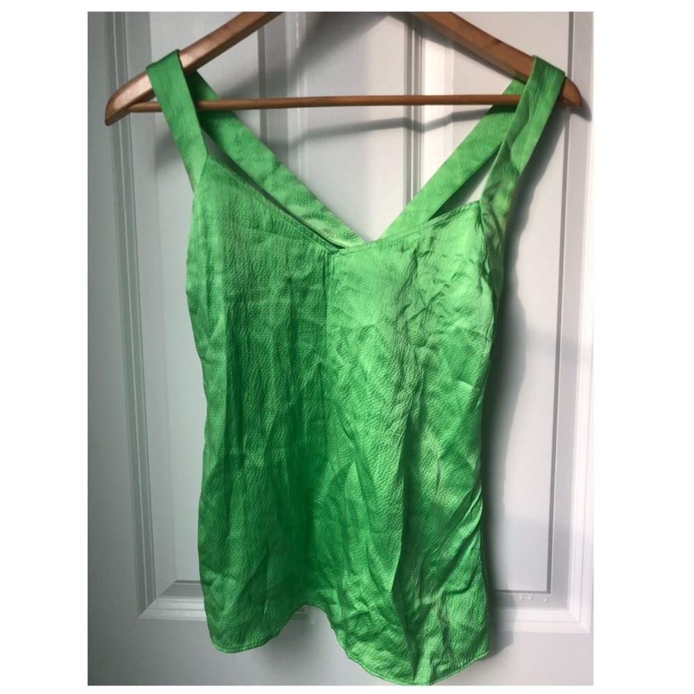 J Crew - Neon silk camisole